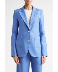 St. John - Wool & Silk Suit Jacket - Lyst