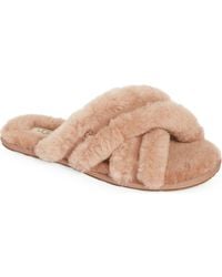 UGG - Scuffita Genuine Shearling Slide Slipper - Lyst