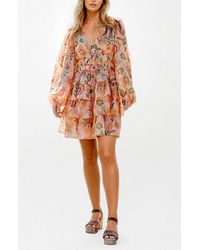 Jessie Zhao New York - Garden Metallic Mini Dress - Lyst