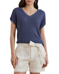 Ralph Lauren - Linen Blend Sweater - Lyst