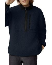 Canada Goose - Renfrew Wool Blend Fleece Half Zip Pullover - Lyst