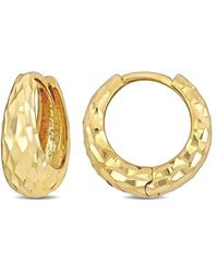 Julianna B - 6Mm Huggie Hoop Earrings 14K - Lyst
