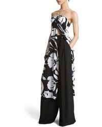 Michael Kors - Brushstroke Print Silk Crepe De Chine Dress - Lyst