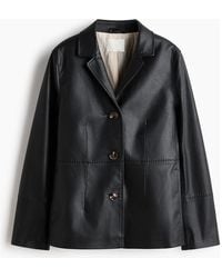 H&M - Coated Jacket - Lyst