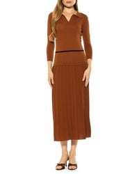 Alexia Admor - Sable Knit Midi Dress - Lyst