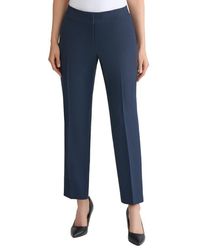 Kasper - Houndstooth Flat Front Slim Pants - Lyst