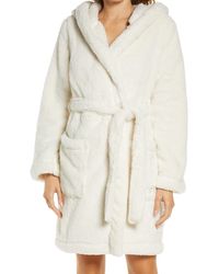 UGG - ugg(r) Aarti Faux Shearling Hooded Robe - Lyst