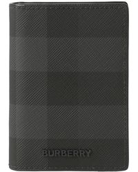 Burberry - Bateman Check Coated Canvas Bifold Wallet - Lyst