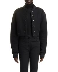 Givenchy - Wool Crop Varsity Jacket - Lyst