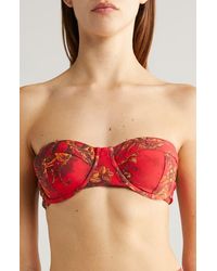 L'Agence - Alexandria Jungle Structured Bikini Top - Lyst
