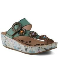 Spring Step - Blissbloom Platform Wedge Flip Flop - Lyst