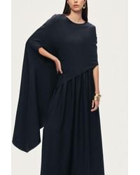 Nocturne - Draped Cape Blouse - Lyst