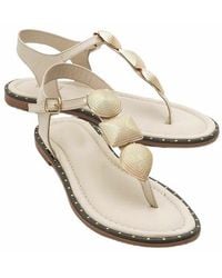Forever & Always Shoes - Giulia Leather Flat Sandal - Lyst