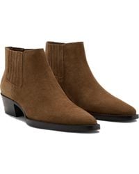 Mango - Block Heel Chelsea Boot - Lyst