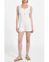 Guess - Sunni Denim Romper - Lyst