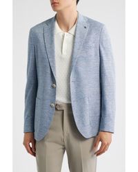 Jack Victor - Hampton Mélange Knit Linen & Wool Blend Sport Coat - Lyst