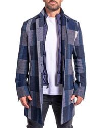 Maceoo - Ascension0003 Brushed Peacoat With Dickey - Lyst