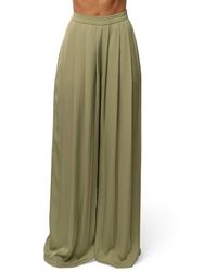 JLUXLABEL - Clara Pleated Wide Leg Trousers - Lyst