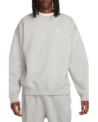 Nike - Solo Swoosh Oversize Crewneck Sweatshirt - Lyst
