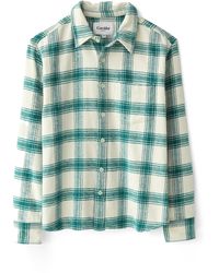 Corridor NYC - Jewel Plaid Cotton Flannel Button-up Shirt - Lyst