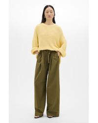 Another Tomorrow - Draped Crew Knit - Lyst