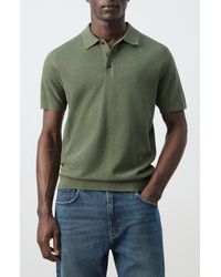 Mango - Fine Knit Polo - Lyst
