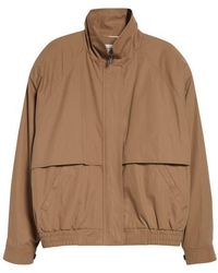 Saint Laurent - Raglan Sleeve Cotton Canvas Jacket - Lyst
