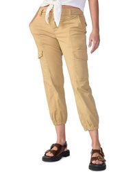 Sanctuary - Rebel Crop Stretch Cotton Cargo Pants - Lyst