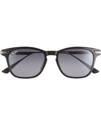 Maui Jim - Manaolana 51mm Polarized Square Sunglasses - Lyst