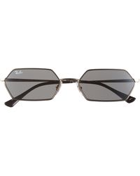 Ray-Ban - 55mm Yevi Rectangular Sunglasses - Lyst
