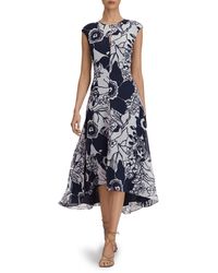 Reiss - Becci Mixed Floral Print High-low Dress - Lyst