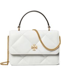 Tory Burch - Mini Kira Diamond Quilted Leather Top Handle Bag - Lyst