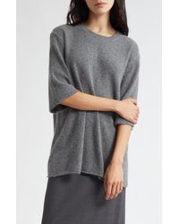 Loulou de Saison - Raven Mercerized Wool & Yak Hair Blend Sweater - Lyst