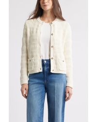 Caslon - Textured Sweater Jacket - Lyst