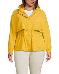 Lands' End - Plus Size Squall Packable Rain Jacket - Lyst