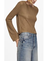 Mango - Tierra Vertical Rib Sweater - Lyst