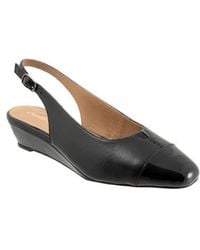 Trotters - Dea Slingback Cap Toe Wedge Pump - Lyst