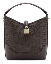Mango - Small Raffia Bucket Bag - Lyst