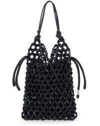 STAUD - Karla Crystal Beaded Shoulder Bag - Lyst
