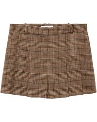 Mango - Glen Plaid Miniskirt - Lyst