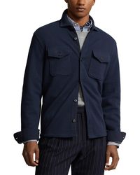 Polo Ralph Lauren - Jacquard Double Knit Shirt Jacket - Lyst