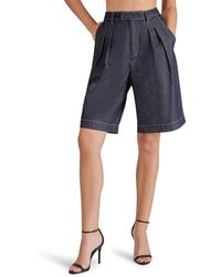 Steve Madden - Ivana Denim Bermuda Shorts - Lyst