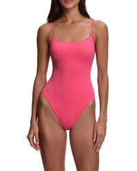 Polo Ralph Lauren - Kennedy Low Back One-Piece Swimsuit - Lyst
