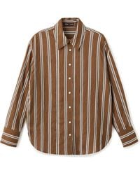 Mango - Stripe Straight Button-Up Shirt - Lyst