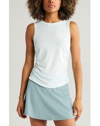 Zella - In The Zone Ruched Side Tank - Lyst