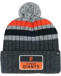 '47 - San Francisco Giants Stack Cuffed Knit Hat With Pom - Lyst
