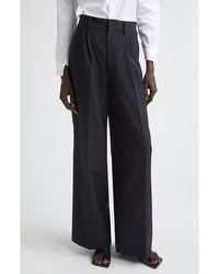 Junya Watanabe - High Waist Pleated Wool & Mohair Wide Leg Pants - Lyst