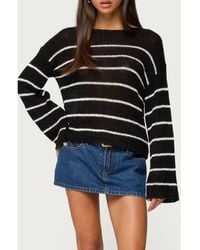 Edikted - Stripe Drop Shoulder Sweater - Lyst