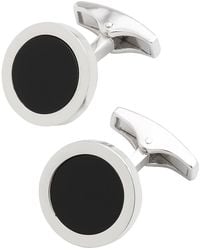 Jan Leslie - Round Gemstone Inlay Sterling Cufflinks - Lyst