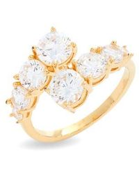 Nordstrom - Graduated Cubic Zirconia Bypass Ring - Lyst